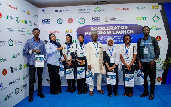 Some starts-ups at the launch of 2025 NIGCOMSAT Accelerator Programme in Abuja.