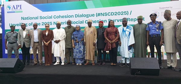 A cross section of dignitaries at the National Social Cohesion Dialogue unveiling in Abuja.
